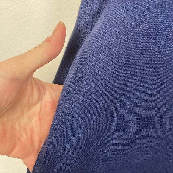 John Lewis & Partners UK V neck linen maxi dress with pockets! - Picture 4 of 12